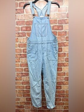 American Eagle Light Blue chambray retro overalls - Classic Bib Jumpsuit sz S
